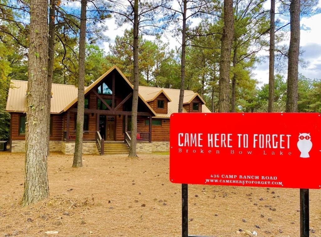 Came Here To Forget Cabin Broken Bow Eksteriør billede